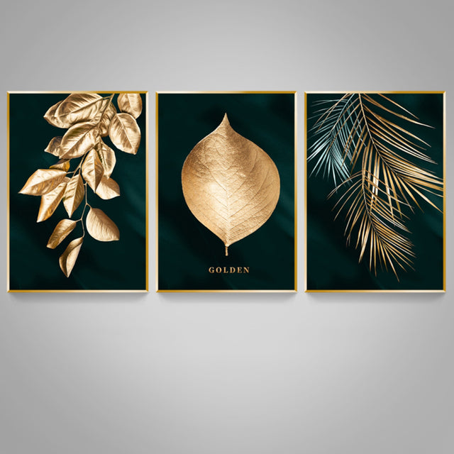 Golden Leaves Canvas