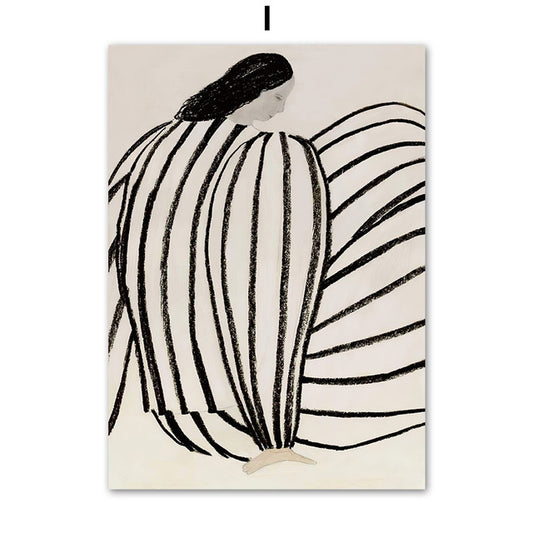 Stripes Lady Canvas