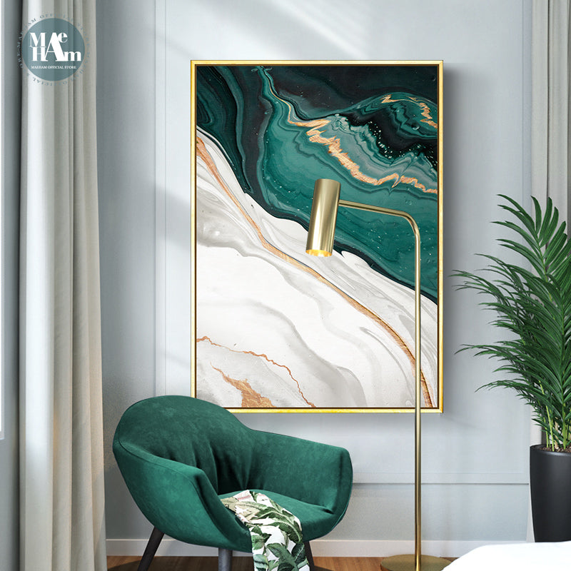 Green Wave Canvas