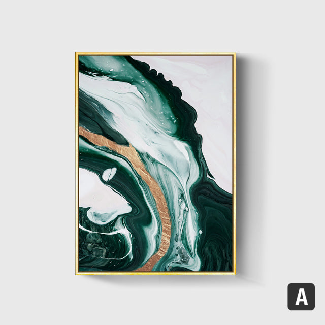 Green Wave Canvas