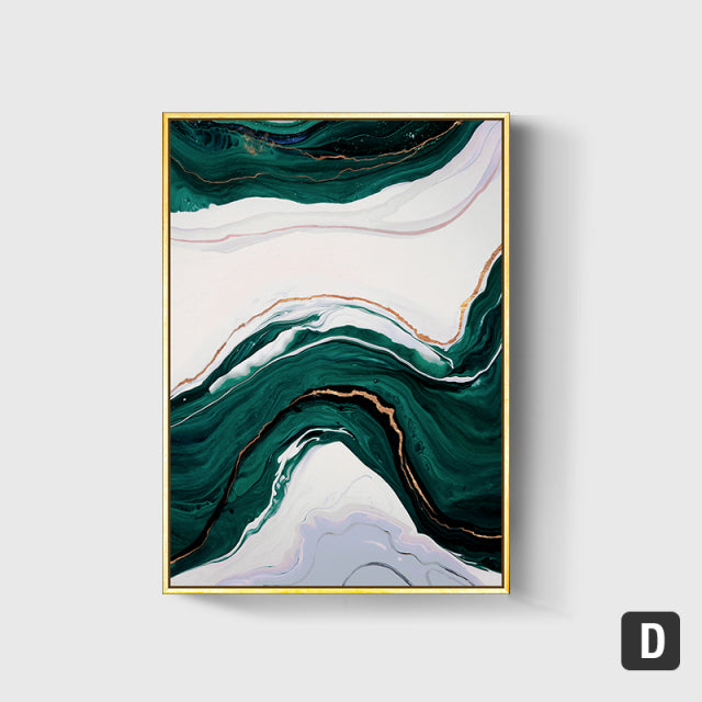 Green Wave Canvas