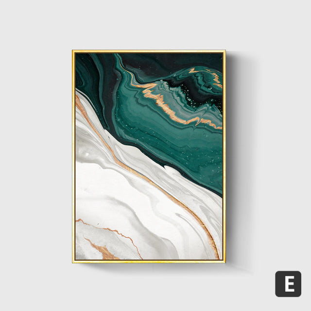 Green Wave Canvas
