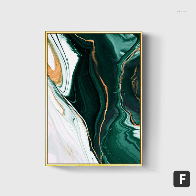 Green Wave Canvas