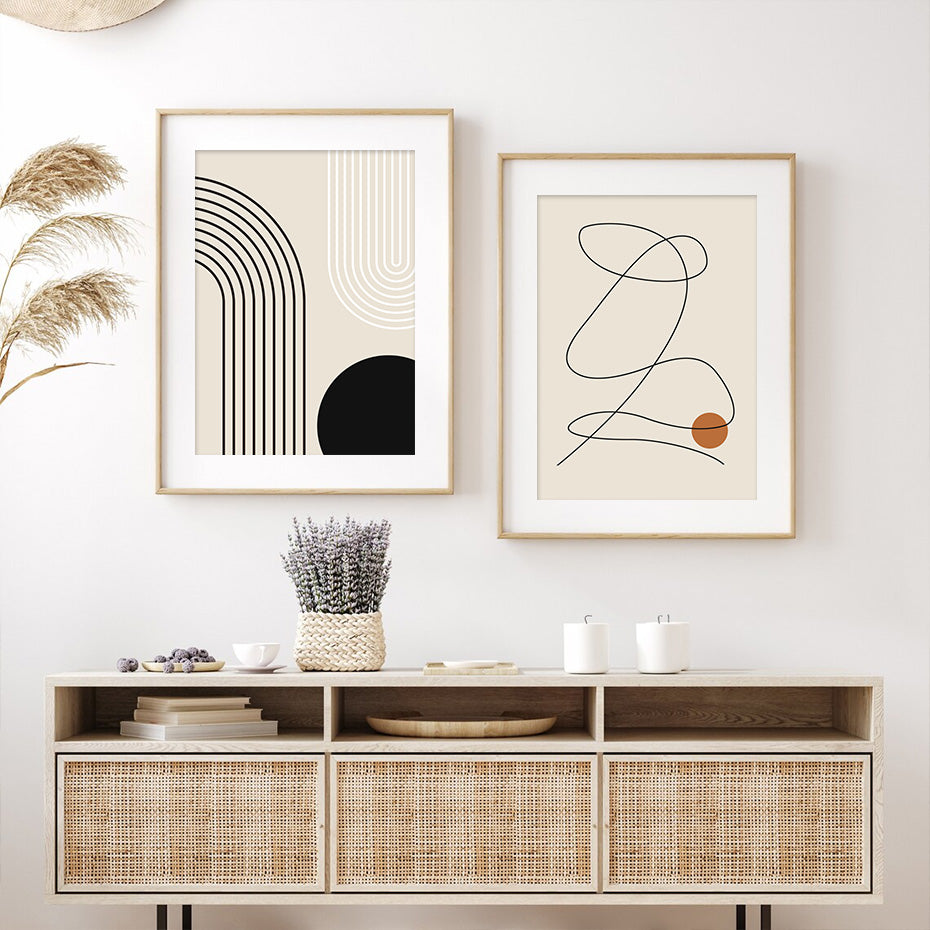 Abstract Line Canvas
