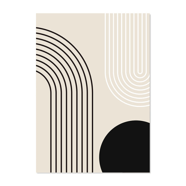 Abstract Line Canvas